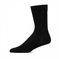 Мужские носки Лонкаме мерсеризированный хлопок черные (7014)