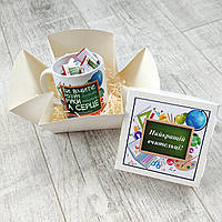 Подарунковий набір для вчителів з чашкою та солодощами на День вчителя,День народження викладачу,випускний,8 Березня.