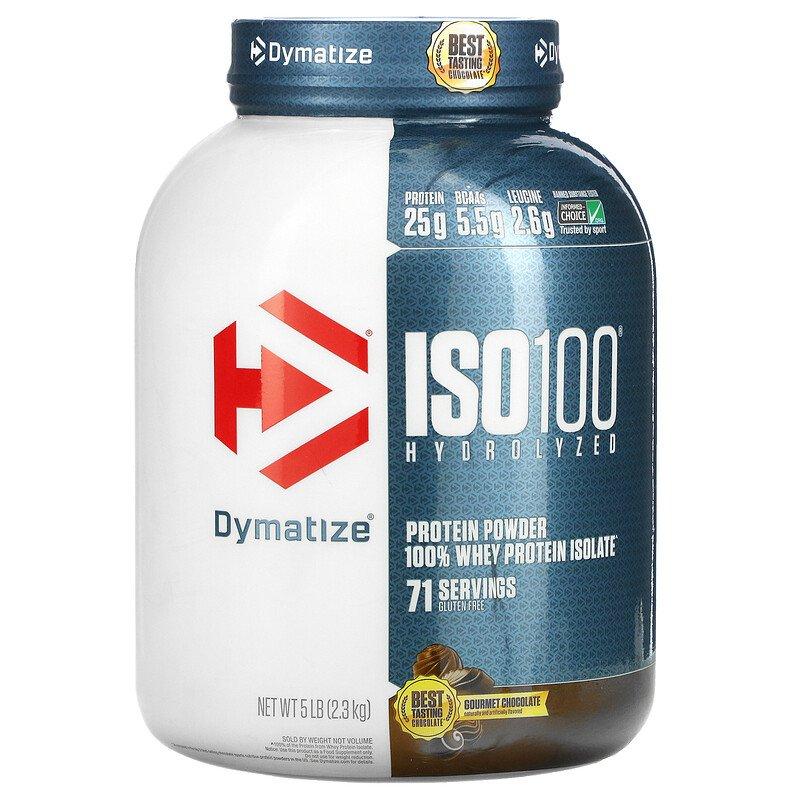 Dymatize ISO100 Hydrolyzed Protein Powder 100% 5 lb 2,3 кг шоколад