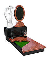 Дитячий пам'ятник з граніту зі скульптурою ангела №211 1