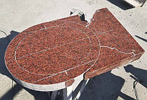 Дитячий пам'ятник з граніту зі скульптурою ангела №211 2