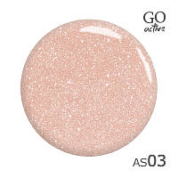 Гель-лак GO Active Always Sparkle №003 персиковий з мікроблиском 10 мл