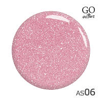 Гель-лак GO Active Always Sparkle №006 пильно-рожевий з мікроблиском 10 мл