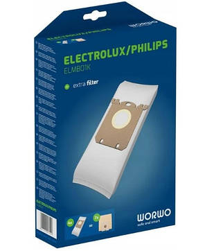 Мішки для пилососа Electrloux Worwo S-bag 4шт (ELMB01K), фото 4