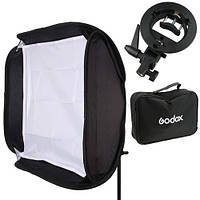 Софтбокс Godox 60х60см для вспышки, держатель S-type