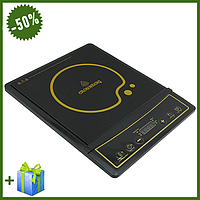 Плита індукційна Crownberg CB 1323 2000 Вт, електрична плита настільна на одну комфорки