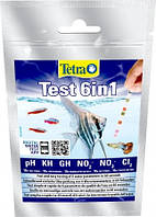 Tetra Тест полоски для аквариума Tetra Test 6 in1 в упаковке 10 шт для пресноводного аквариума