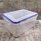 Набір прямокутних контейнерів для харчових продуктів із затискачем 5в1 Алеана 167049, фото 4