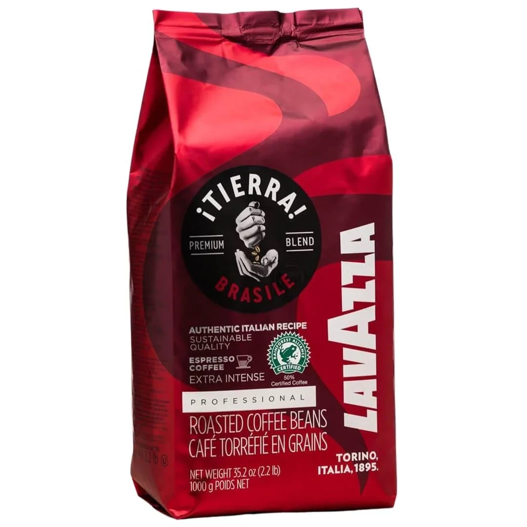 Кава Lavazza в зернах Tierra Brasile Extra Intense 1 кг