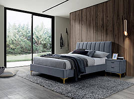 Двоспальне ліжко Mirage Velvet 160X200 Сірий