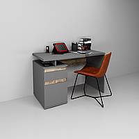 Комп&#039;ютерний стіл Kubik Антрацит / Дуб Клондайк лівий