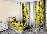 Комплект для спальни "Желтые орхидеи" - Любой размер! Читаем описание!