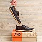 Чоловічі шкіряні туфлі Levis Stage1 Chocolate, фото 7