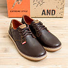 Чоловічі шкіряні туфлі Levis Stage1 Chocolate, фото 5