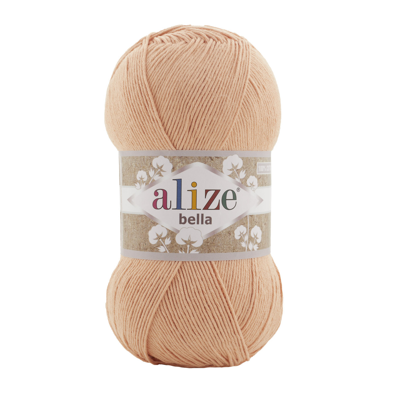 Alize BELLA 100 (Белла 100) №635 персик (Пряжа бавовна, нитки для в'язання), фото 1