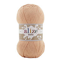 Alize BELLA 100 (Белла 100) № 635 персик (Пряжа хлопок, нитки для вязания)