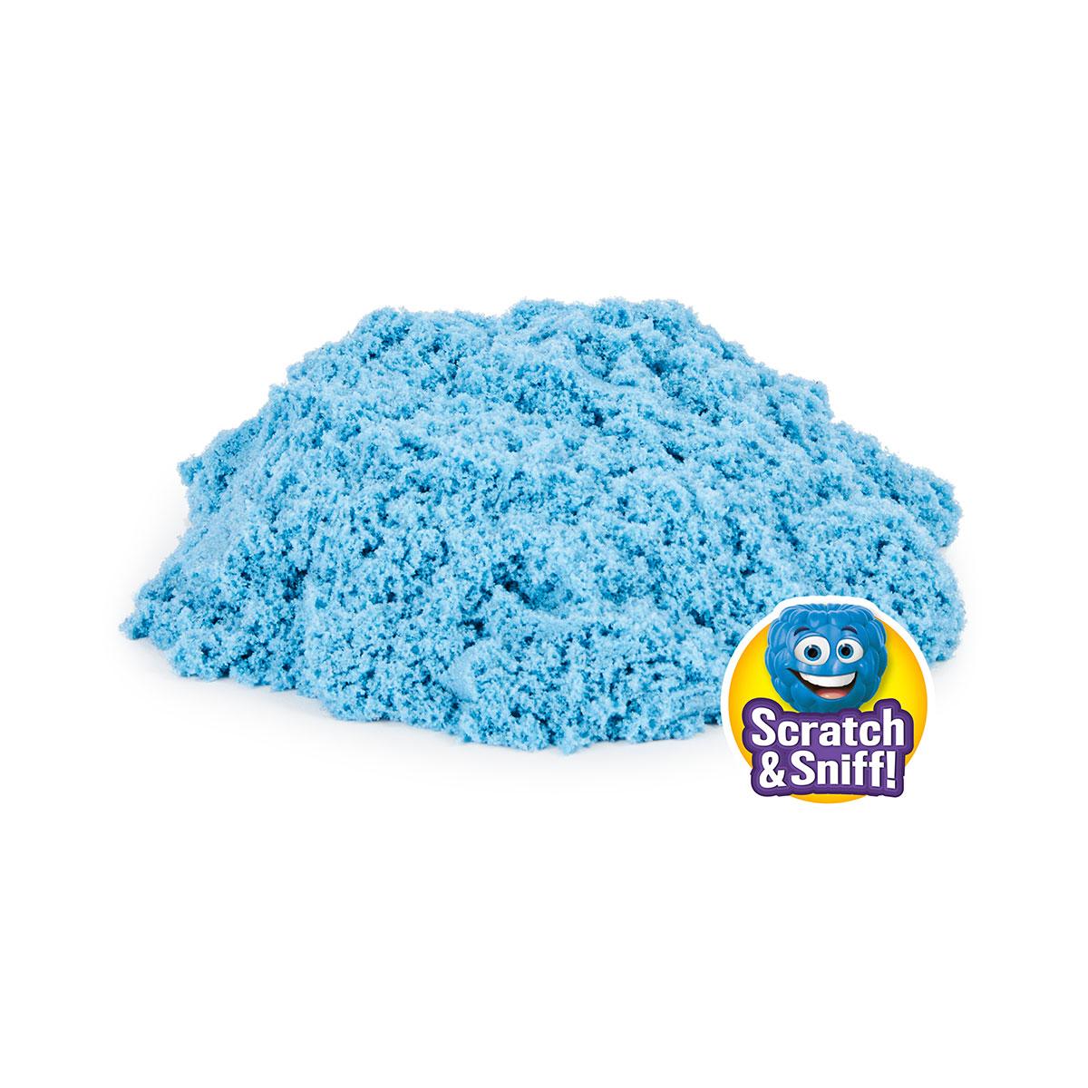 Кинетический песок для детского творчества с ароматом Kinetic Sand Голубая малина 227 г - фото 2 - id-p1465206873