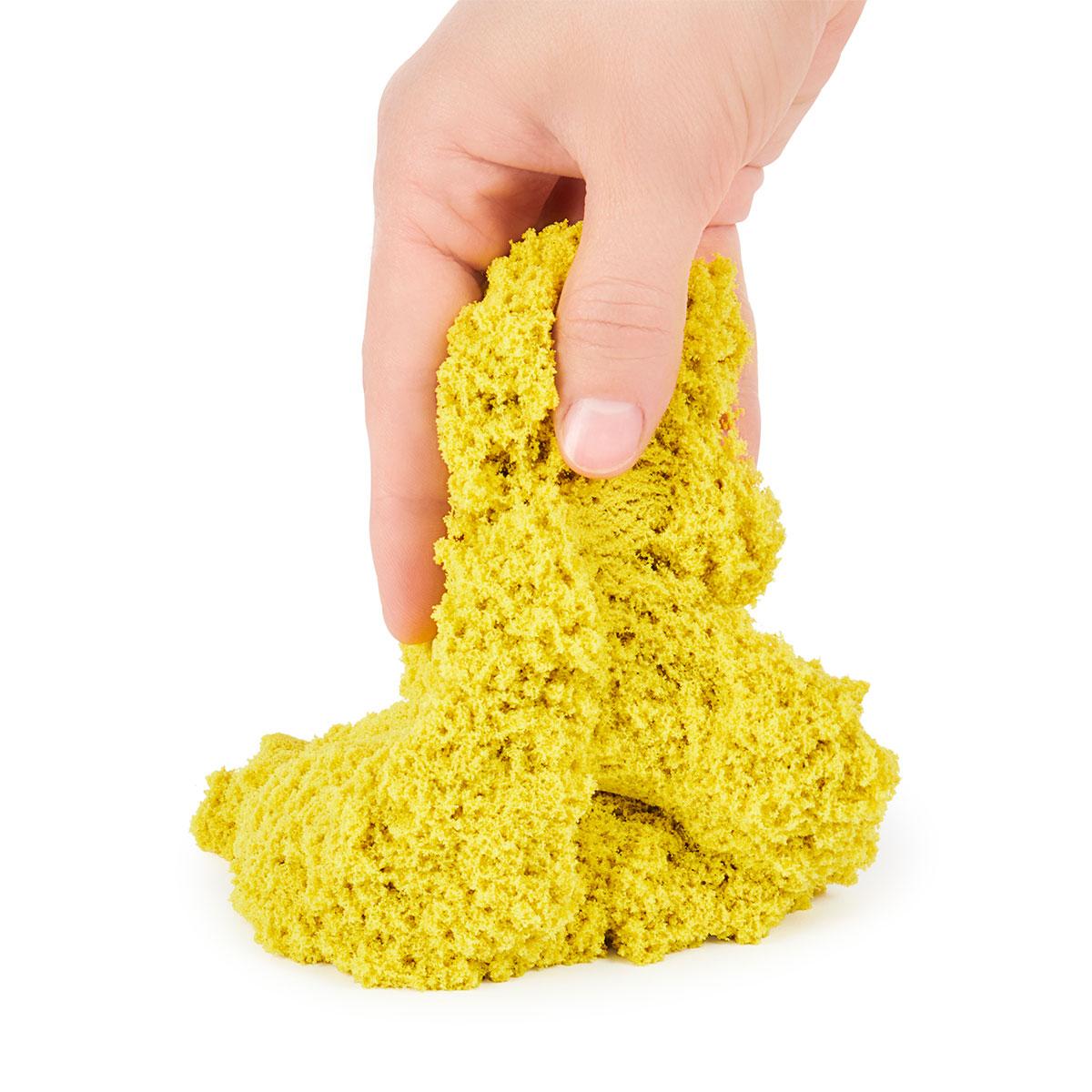 Кинетический песок для детского творчества с ароматом Kinetic Sand Банановый десерт 227 г - фото 3 - id-p1465206874