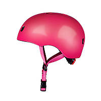 Защитный шлем премиум MICRO с LED габаритами размер S 48 53 cm Малиновый