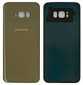 Кришка задня Samsung G955 Galaxy S8 Plus Золота скло оригінал PRC