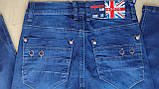 Джинси підліткові для хлопчика з декоративним оздобленням VIGOOCC сині (25 розмір), фото 3