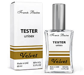 Тестер унісекс Franck Boclet Velvet, 60 мл. NEW