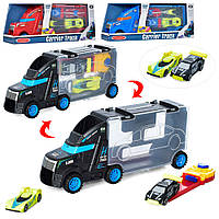 Трейлер 28см,контейнер-гараж,машинки,7,5см,2вида(1вид-запуск),в кор-ці №425-3-4