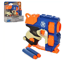 Пістолет 12,5см,м'які кулі-присоски 2шт,в кор-ці,18х18х4см №7058(48)