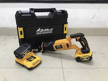 Шабельна пила акумуляторна ASAKA DCS388T2 21В 4АH