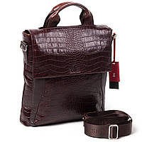 Мужская кожаная сумка большая Eminsa 6019-4-3 коричневая