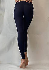 Жіночі спортивні лосини (легинси) норма No50 темно-сині, фото 2
