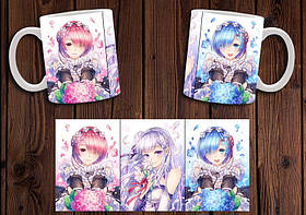 Чашка "Re:Zero" / Кружка Переродження: Життя з нуля в іншому світі №14