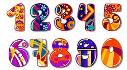 Цифри 60 вафельних картинок