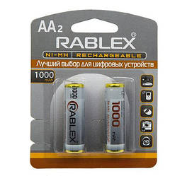 Акумулятор AA R6 Rablex (Raymax) 1000 mAh 1.2V (ціна за 1 акумулятор)