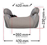 Бустер Heyner SafeUp Fix L  з кріпленням ISOFIX HE 793 120 сірий, фото 5