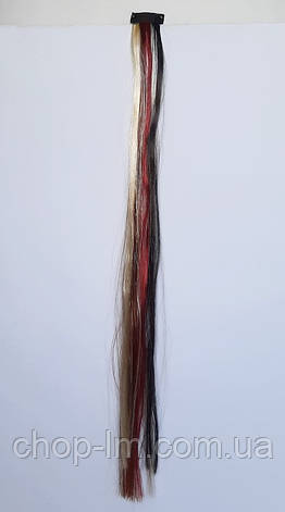Накладні пасма волосся (3-хцветная) 50 см, дитяча зачіска, фото 1