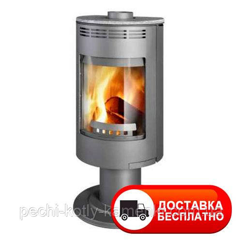 Піч-камін на дровах Thorma Andorra Exclusive (Black, Grey) з обертовою ніжкою