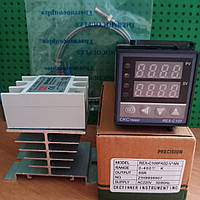 ПІД Контролер температури (повна версія) PID Термоконтроллер REX-C100-FK02-V*AN (комплект)