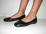 Дитячі чорні балетки для школи розмір 31 34, фото 3
