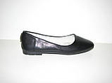 Дитячі чорні балетки для школи розмір 31 34, фото 8