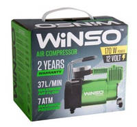 Автокомпресор "WINSO" для підкачування шин R13-R16 у прикур. 12 В, 7 Атм, 37 л/хв.