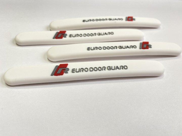 Защитные накладки молдинги (отбойники) на двери авто автомобиля Euro Door Guard Белые (4 шт.)