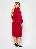 Елегантне плаття жіноче Катерина бордо, фото 3