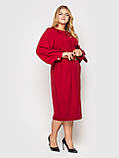 Елегантне плаття жіноче Катерина бордо, фото 2