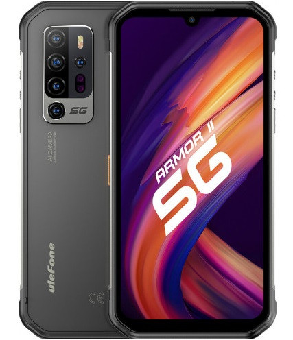 Смартфон UleFone Armor 11 8/256Gb Black 5G, IP69, 5200 mAh, 48+13+5+2+20/8Мп, 2sim, 6.1" IPS, 8 ядра, NFC
