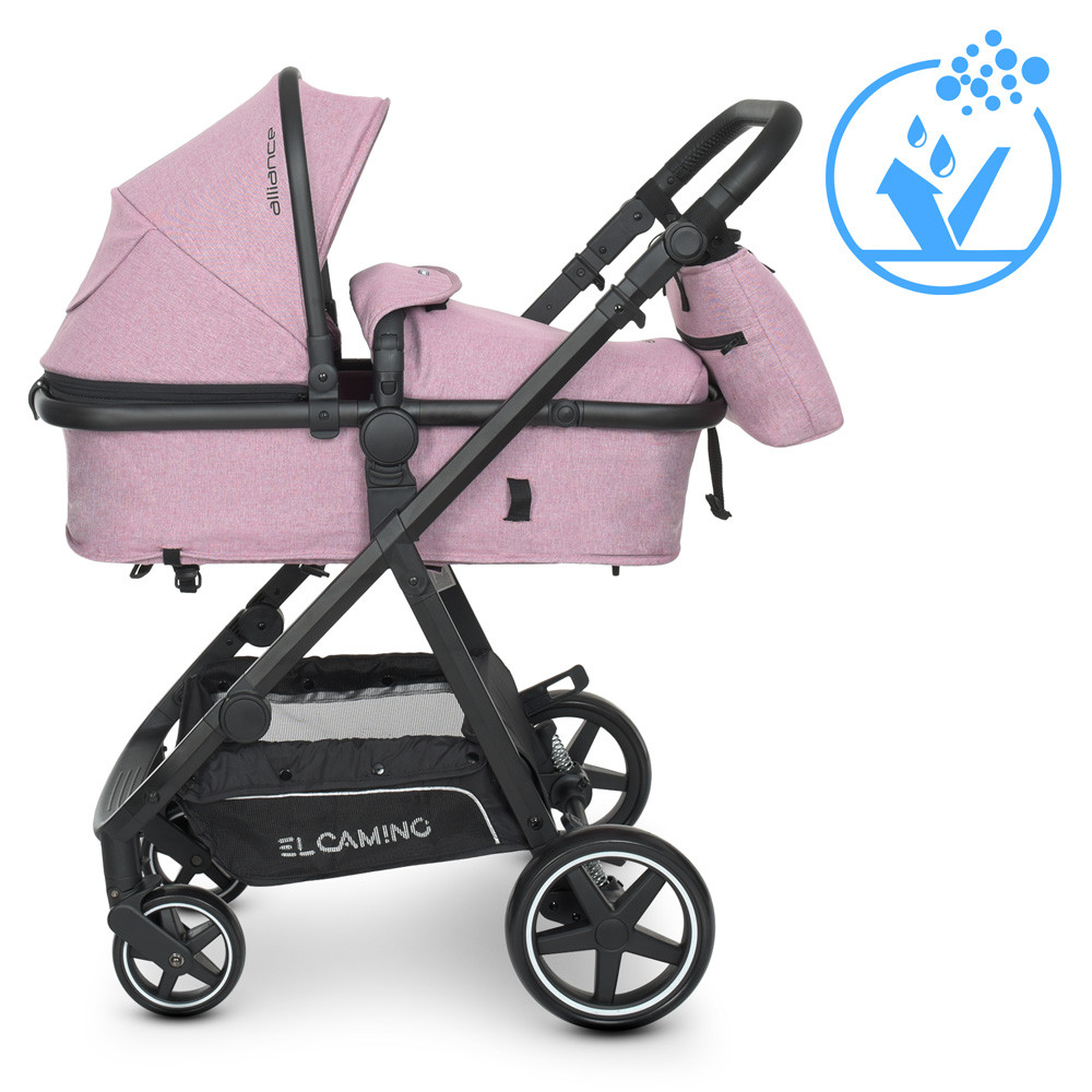 Дитяча універсальна коляска трансформер 2в1 ME 1069 Denim Ash Pink