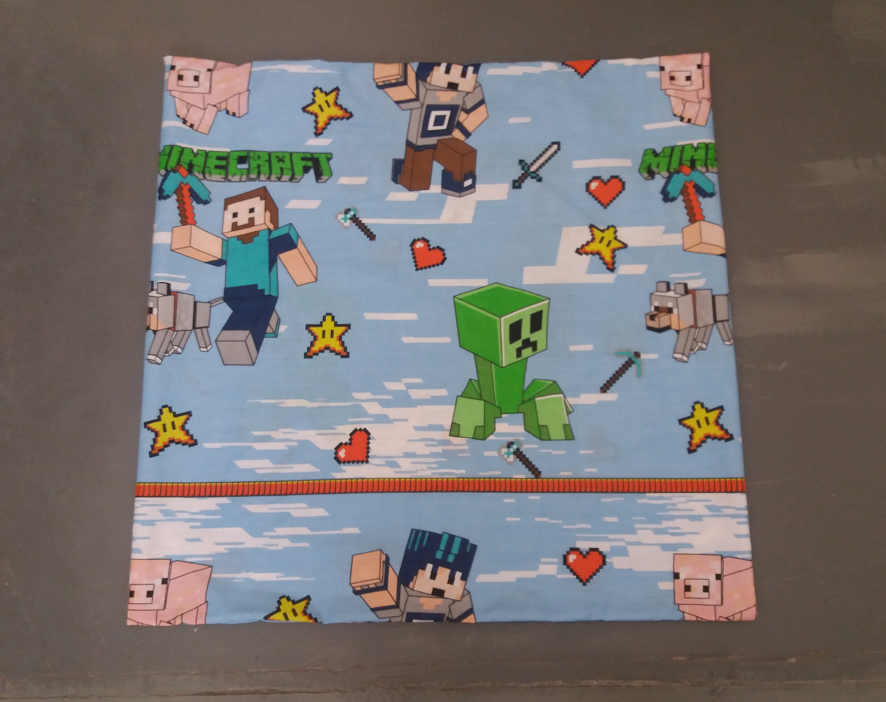 Наволочка бязь 50х50, принт: Майнкрафт