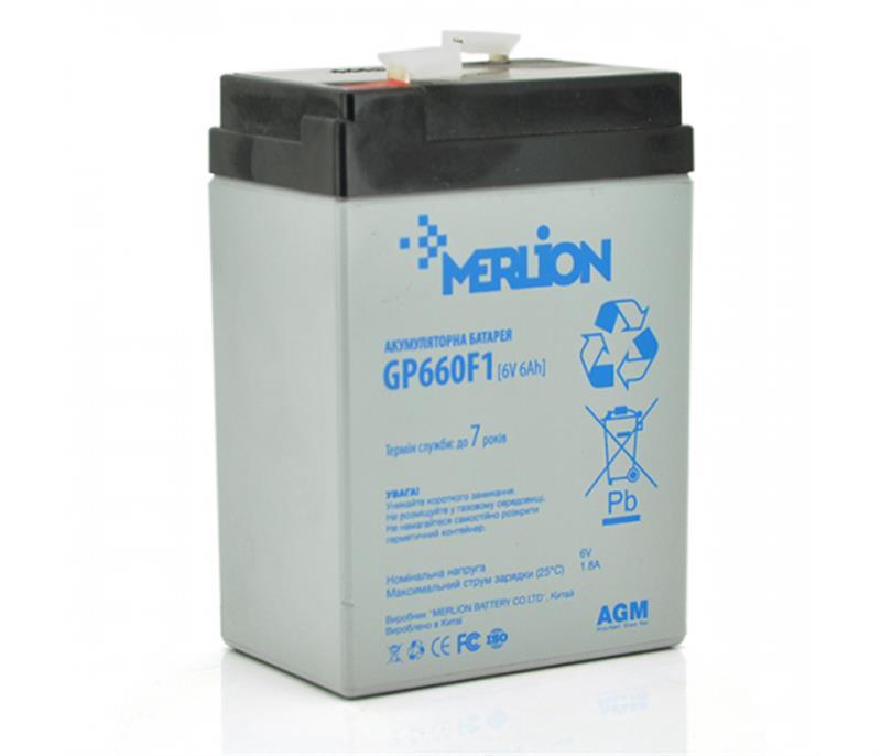 Акумуляторна батарея Merlion 6 V 6 AH (GP660F1/06000) AGM