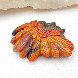 Кулон Індець із натурального Агата. Ручна робота.  Вага 18 грамів, розміри: 45 x 38 x 8mm., фото 2