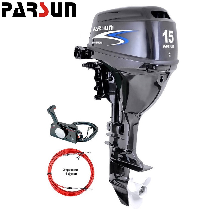 Двигун 4-х тактний двигун Parsun F15AFWS, фото 1